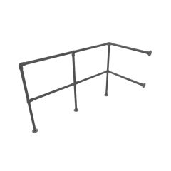 Traphek Piran | Zwart 33.7 mm | Vloer/wand | DIY