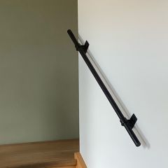 Trapleuning Rapla| Zwart 42.4 mm | Wand | DIY