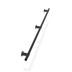 Trapleuning Valga | Aluminium Zwart 42.4 mm | Wand | DIY