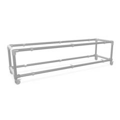 TV Meubel Porto | Staal 33.7 mm | Wiel | DIY