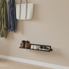 Schoenenrek Emma | Zwart 26.9 mm | Wand | DIY