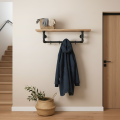 Kapstok Glasgow | Zwart 26.9 mm | Wand | DIY