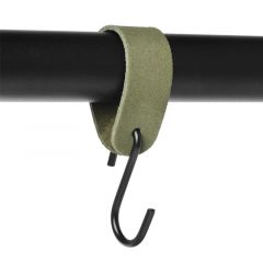 S-haak met lus | Olive (suede)