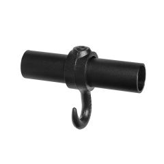 Buiskoppeling - Haak Gedraaid - 33,7 mm zwart