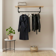 Kapstok Manchester | Zwart 33.7 mm | Wand | DIY