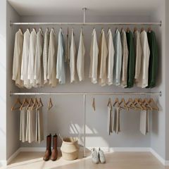 Kledingrek Rouen Plafond | Staal 33.7 mm | Plafond/Wand | DIY