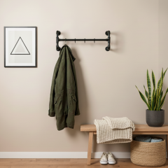 Kapstok Sheffield | Zwart 26.9 mm | Wand | DIY