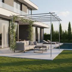 Pergola Trogir | Staal 42.4 mm | Vrijstaand | DIY