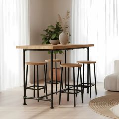 Bartafel Venice | Zwart 42.4 mm | Voet | DIY