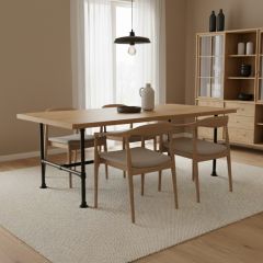 Tafel Vienna | Zwart 33.7 MM | Voet | DIY