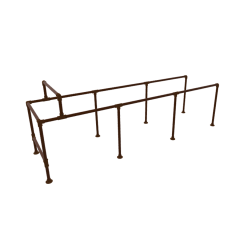 Winkelwagenstalling | Vintage Brown 33.7 mm | Voet | DIY