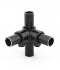 Buiskoppeling - Kruisstuk zwart - 21,3 mm