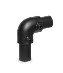 Buiskoppeling - Kniestuk 90° 26.9mm zwart