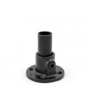 Buiskoppeling - Ronde Voetplaat - 42,4mm zwart