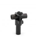 Buiskoppeling - Open T-Stuk - zwart 42,4mm