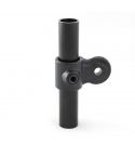 Buiskoppeling - Oogdeel Enkel Scharnierstuk Zwart 33,7mm