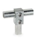 Kort T-Stuk - vierkant (40mm)