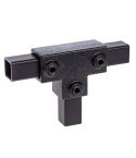 Lang T-Stuk - vierkant zwart (40mm)