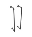 Haardhout rek Gothenborg | Zwart 33.7 mm | Wand | DIY