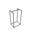 Haardhout rek Lund | Zwart 21.3 mm | Draagbaar | DIY