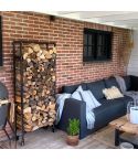 Haardhout opslag Uppsala | Zwart 26.9 mm | Wiel | DIY