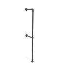 Kledingrek Grenoble Duo | Zwart 33.7 mm | Vloer/Wand | DIY