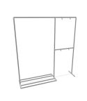 Kledingrek Lille | Staal 26.9 mm | Voet | DIY