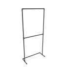 Kledingrek Nantes Duo | Zwart 33.7 mm | Staand | DIY