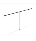 Kledingrek Nantes | Zwart 33.7 mm | Staand | DIY