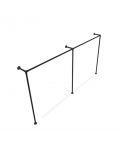 Kledingrek Toulon | Zwart 33.7 mm | Vloer/Wand | DIY