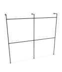 Kledingrek Tours | Zwart 26.9 mm | Vloer/Wand | DIY