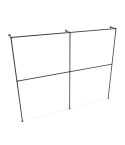 Kledingrek Tours | Zwart 26.9 mm | Vloer/Wand | DIY