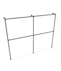 Kledingrek Tours | Zwart 33.7 mm | Vloer/Wand | DIY
