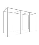 Pergola Zagreb | Staal 42.4 mm | Wand | DIY