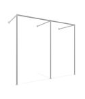 Pergola Zagreb | Staal 48.3 mm | Wand | DIY
