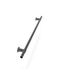 Trapleuning Turi | Aluminium Zwart 33.7 mm | Wand | DIY