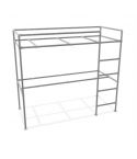 Hoogslaper met bureau Zermat | Staal 33.7 mm | Voet | DIY
