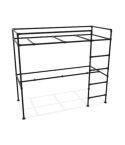 Hoogslaper met bureau Zermat | Zwart 33.7 mm | Voet | DIY