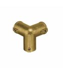 Drieweg Kniestuk 90° - GOLD / RVS (30.0)