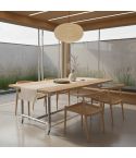 Tafel Graz | Staal 42.4 mm | Wiel | DIY