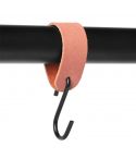 S-haak met lus | Old pink (suede)