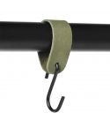 S-haak met lus | Olive (suede)
