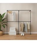 Kledingrek Tours | Zwart 26.9 mm | Vloer/Wand | DIY