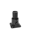 Buiskoppeling - Vierkante Voetplaat Zwart - 48,3 mm