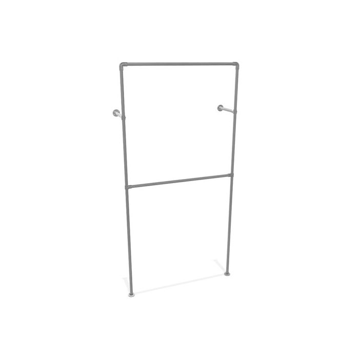 tegel Bestuiven Incident, evenement Kledingrek Nice Duo | Staal 26.9 mm | Wand | DIY