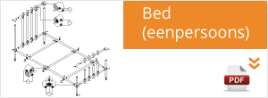 Werktekening Steigerbuis Bed Werktekening Steigerbuis Bed
